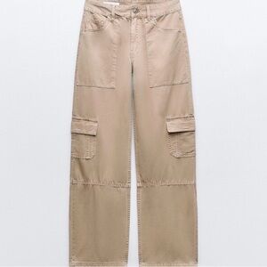 Zara Tan Cargo Pants